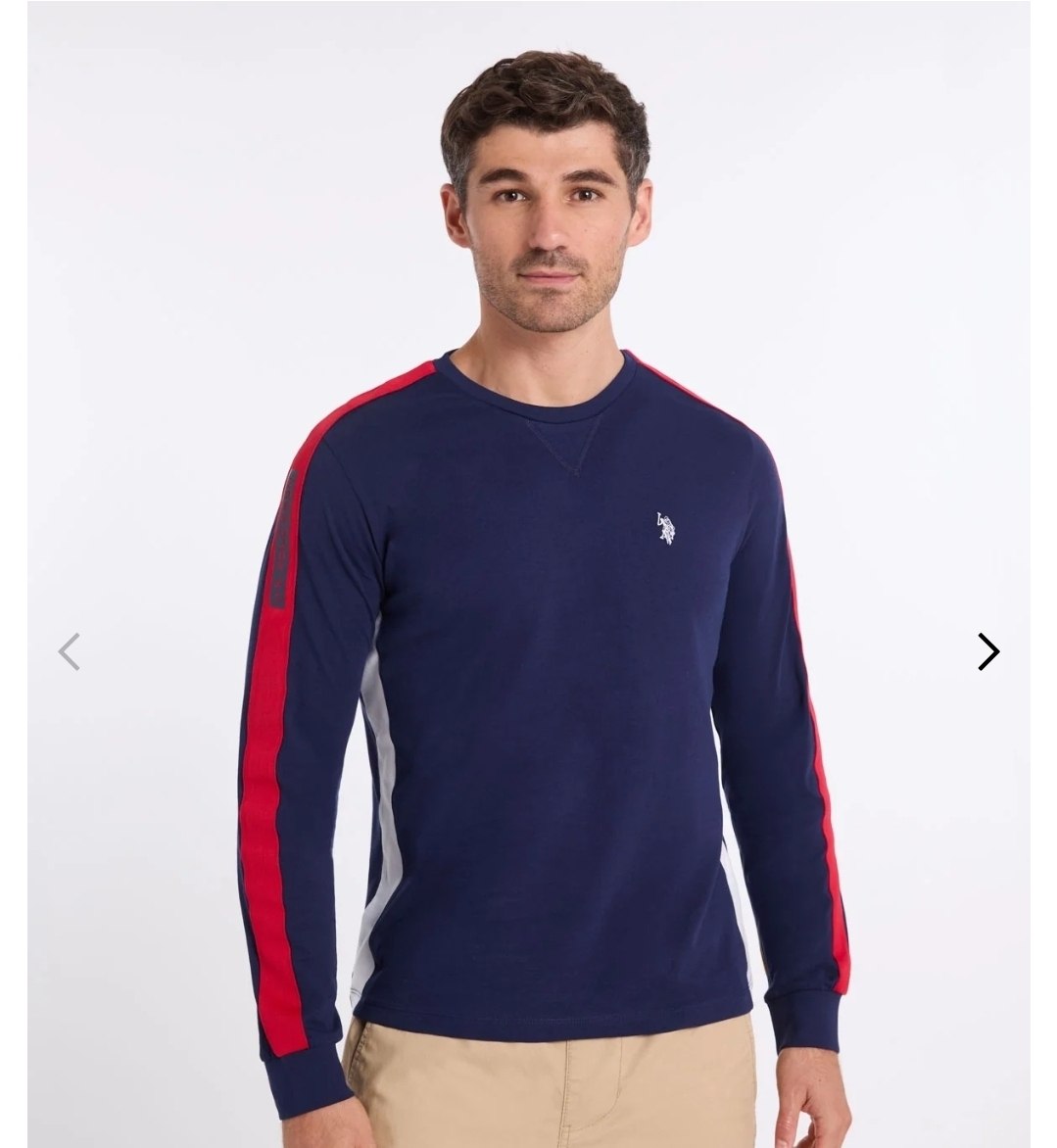COLORBLOCK TRICOT ARM WORDMARK LONG SLEEVE T-SHIRT