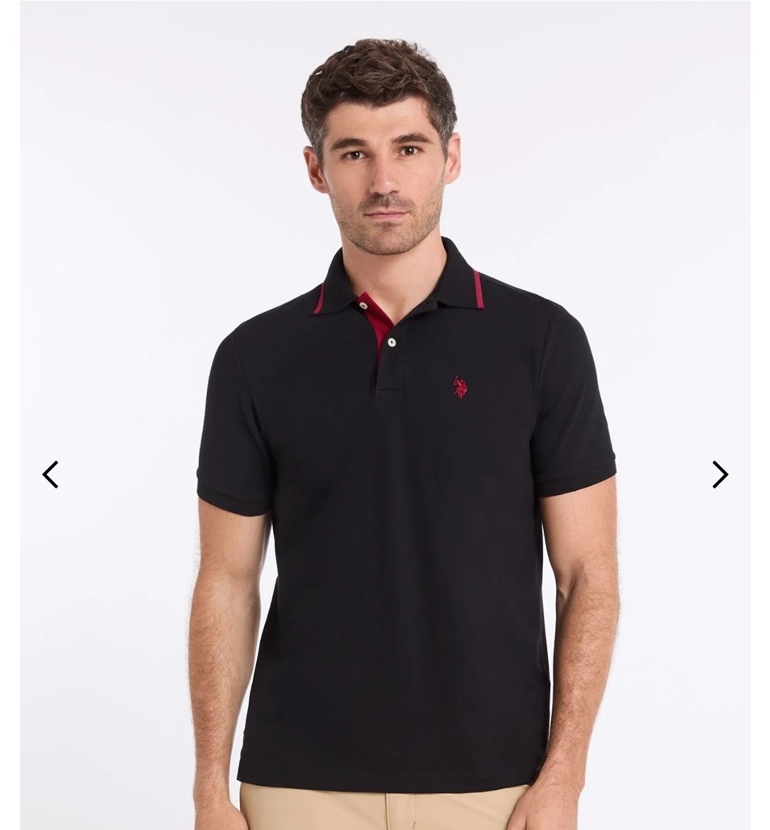 SOLID STRETCH PIQUE POLO SHIRT