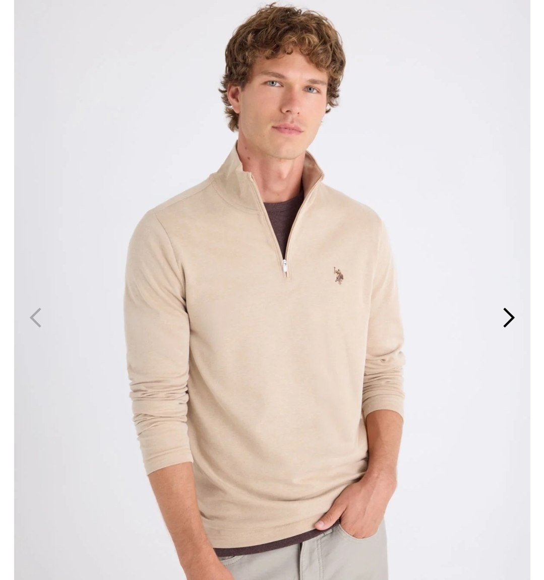 1/4 ZIP INTERLOCK PIQUE PULLOVER