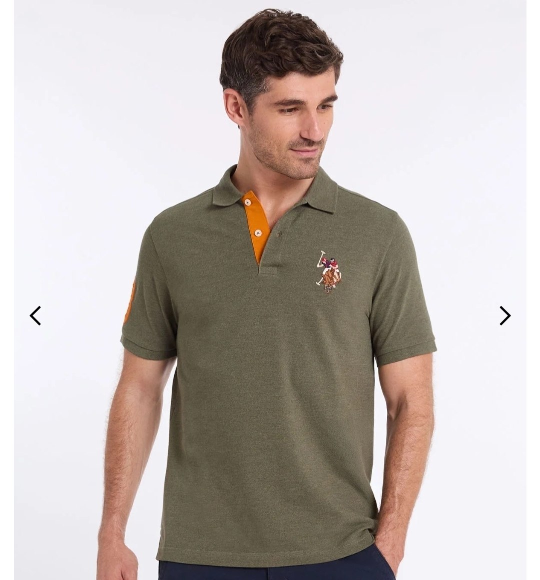 MULTI COLOR BIG LOGO POLO SHIRT
