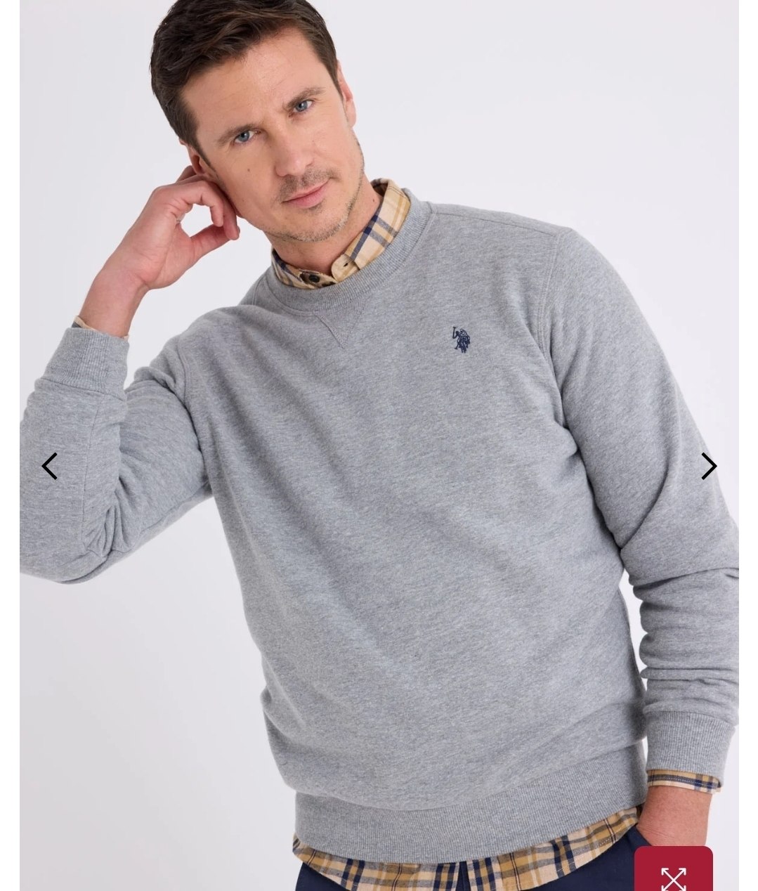 SOLID PEACHED FLEECE CREW NECK PULLOVER