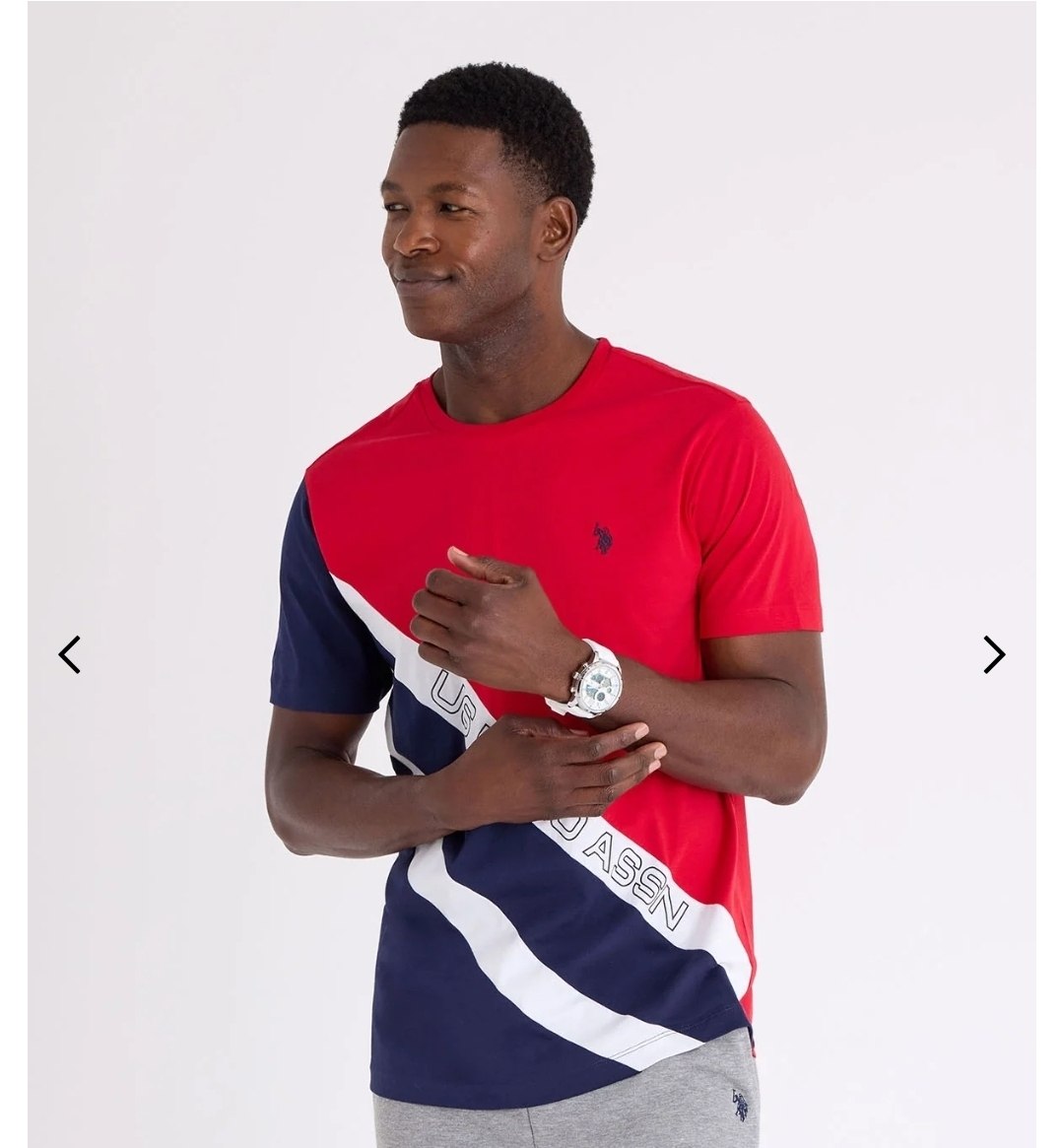 DIAGONAL COLORBLOCK T-SHIRT