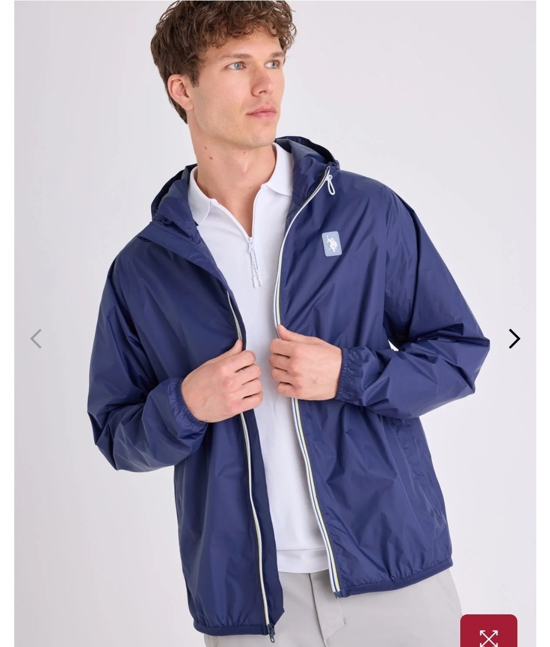 SIGNATURE STRIPE WINDBREAKER WITH HOOD