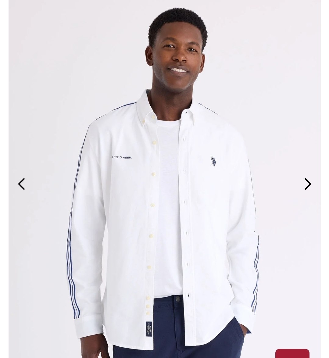 LONG SLEEVE TRICOT SLEEVE OXFORD SHIRT