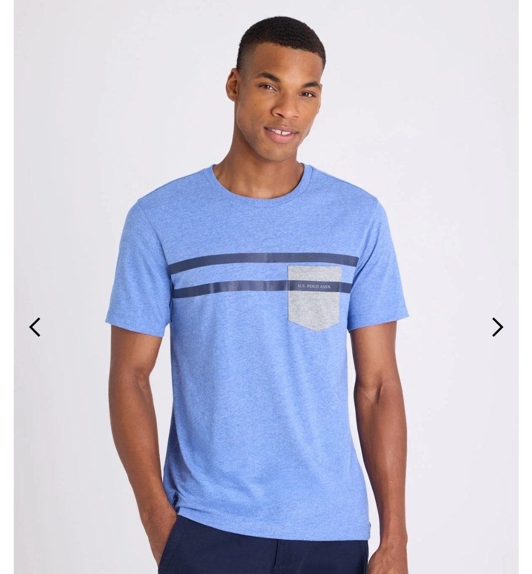 STRIPE CHEST POCKET JERSEY T-SHIRT