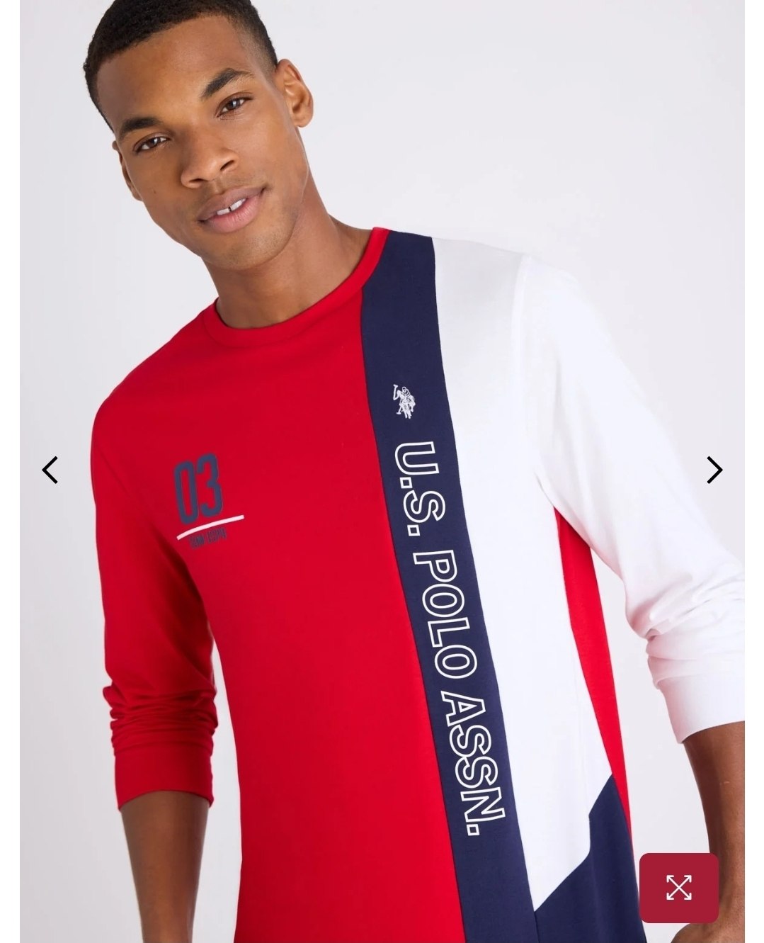 COLORBLOCK VERTICAL WORDMARK LONG SLEEVE T-SHIRT
