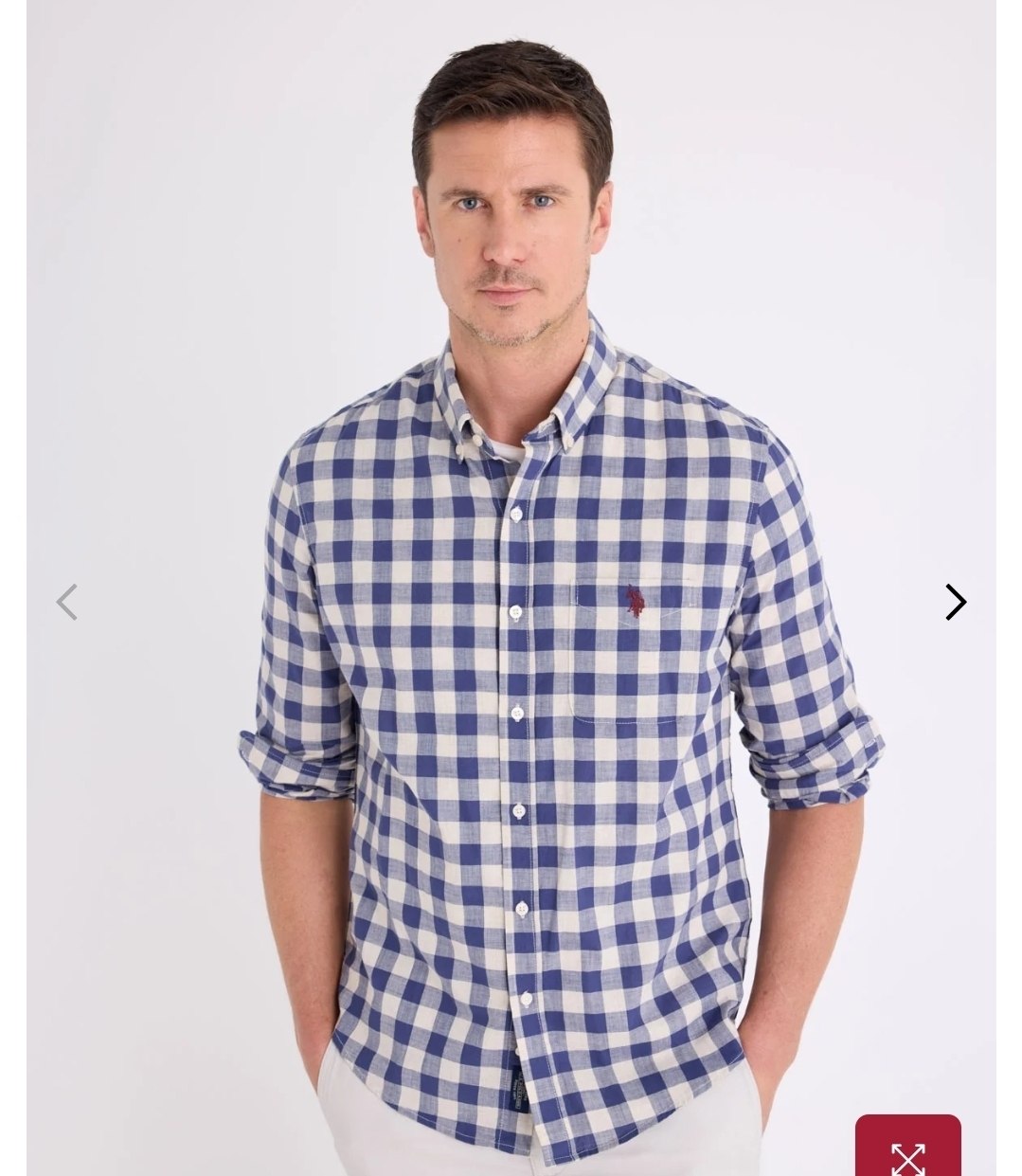 LONG SLEEVE BUFFALO CHECK POPLIN SHIRT