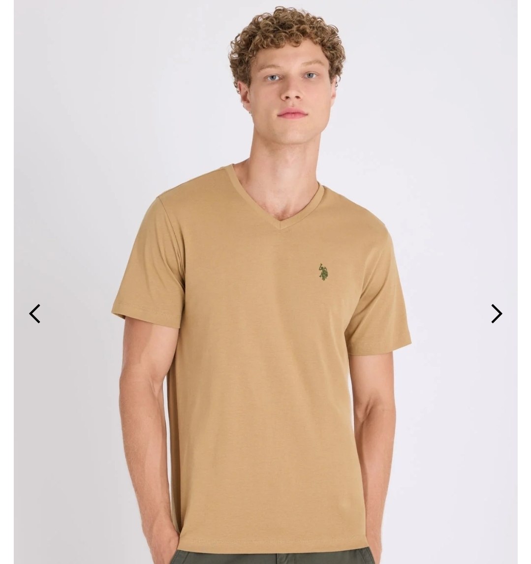 SOLID V-NECK T-SHIRT