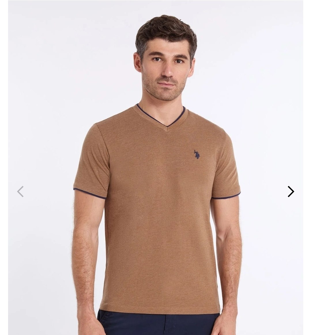 DOUBLE V-NECK T-SHIRT