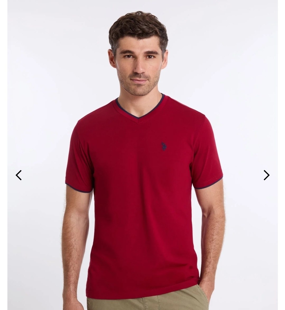 DOUBLE V-NECK T-SHIRT