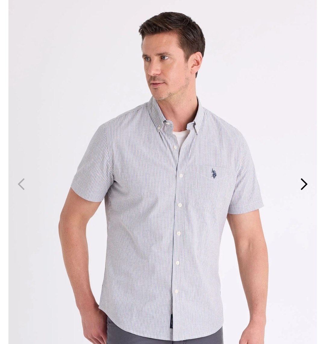 SHORT SLEEVE STRIPE MADRAS SHIRT
