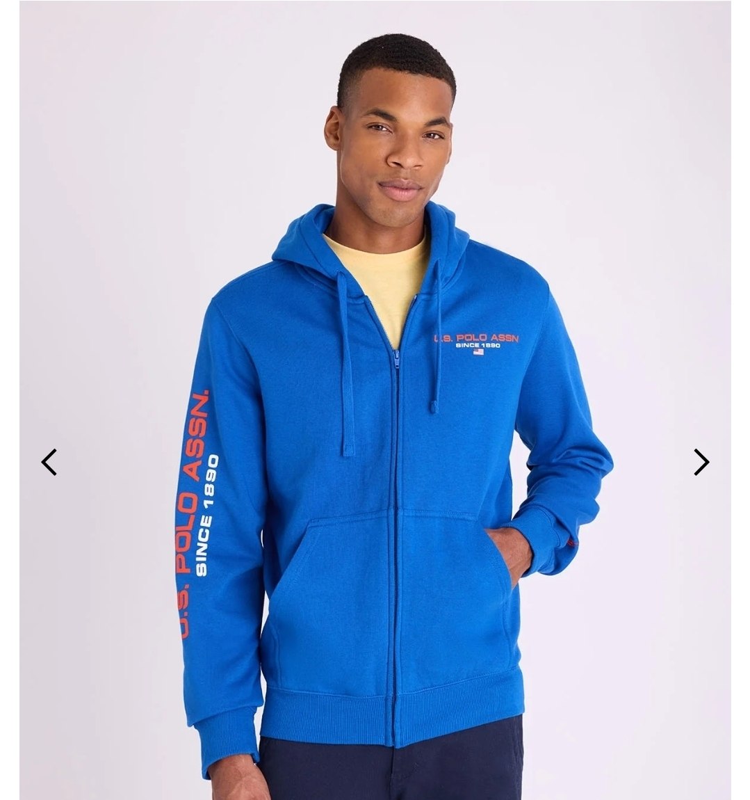 FULL ZIP FLEECE WORDMARK HOODIE