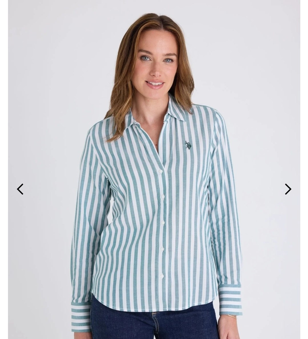 LONG SLEEVE Y-NECK STRIPED SHIRT