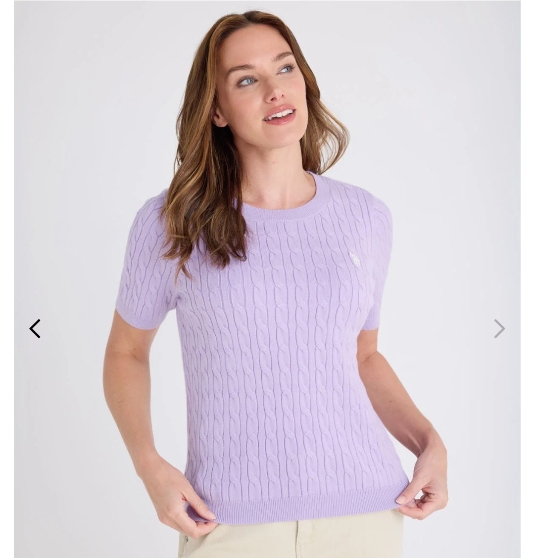 BABY CABLE STITCH CREW NECK SWEATER