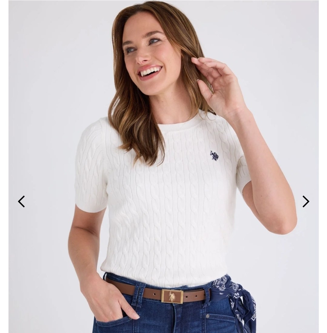 BABY CABLE STITCH CREW NECK SWEATER