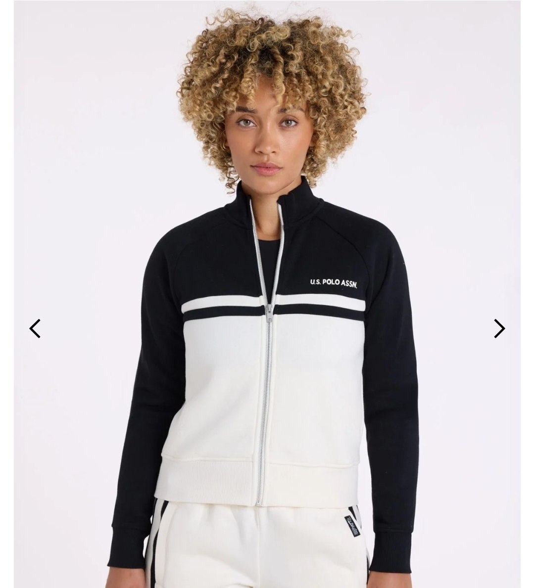 PIECED FULL ZIP FRENCH TERRY TRACK JACKET