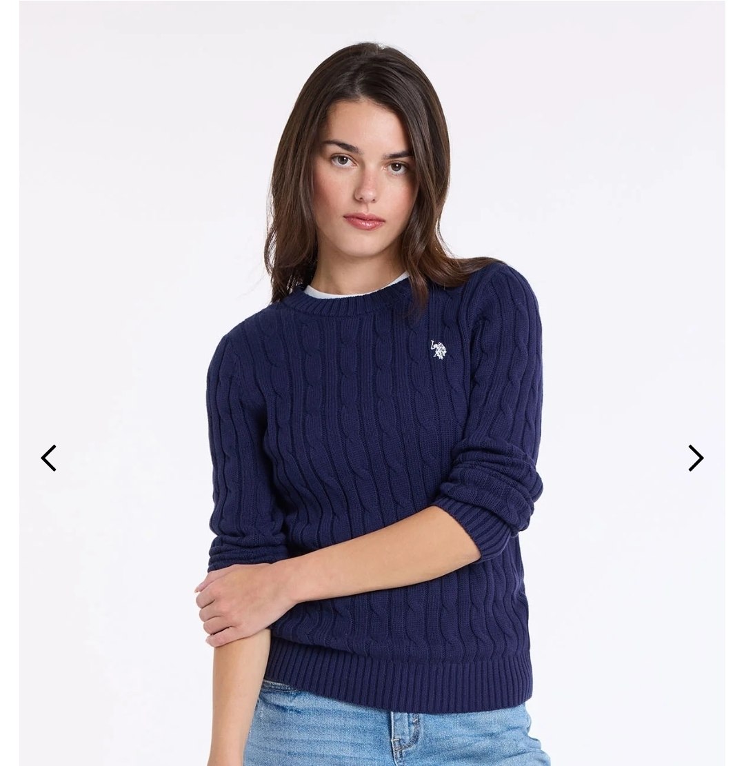 CABLE CREW NECK SWEATER