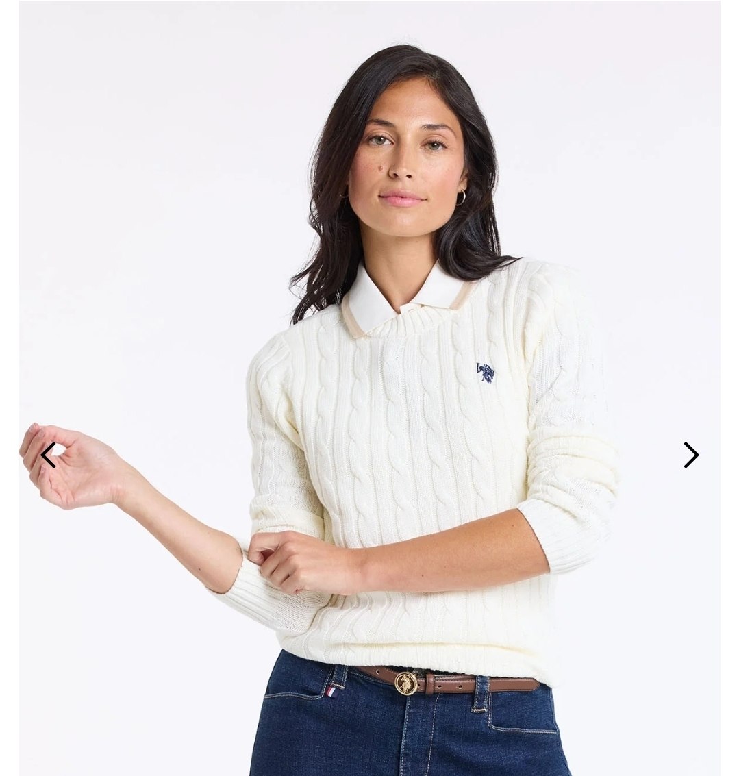CABLE CREW NECK SWEATER