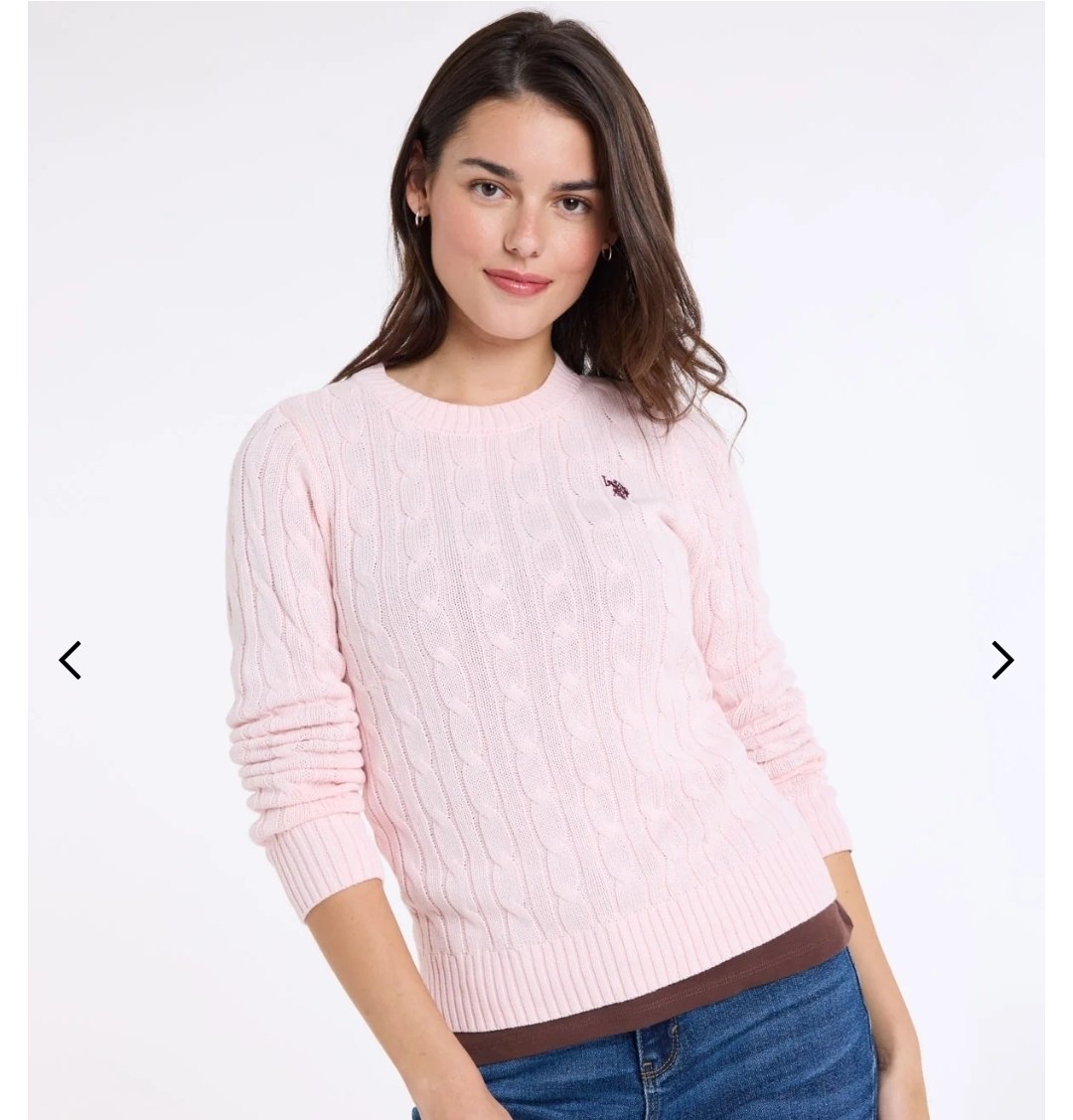 CABLE CREW NECK SWEATER