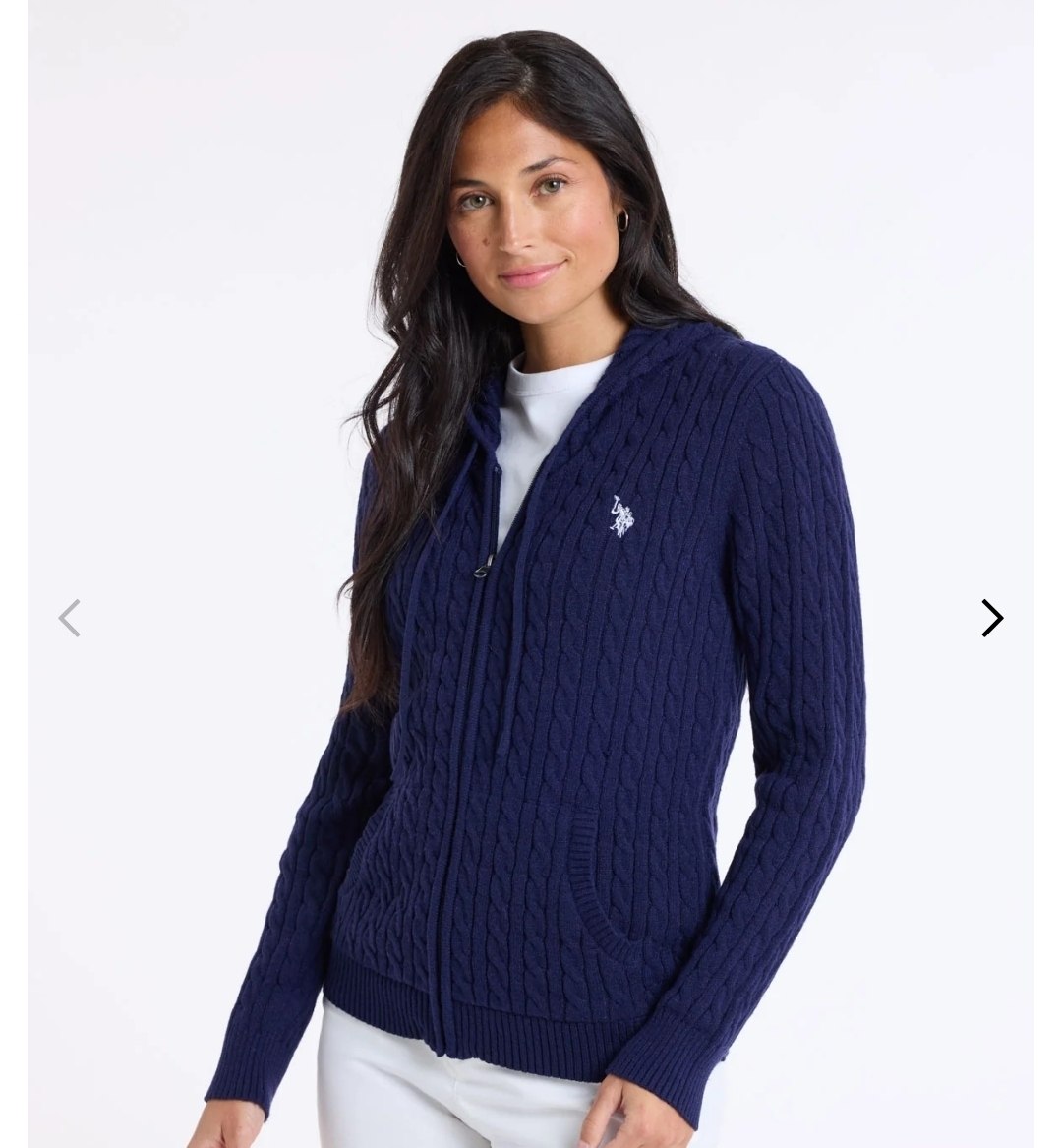 FULL ZIP CABLE SWEATER