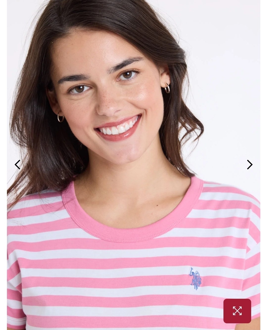 CONTRAST RINGER STRIPE CREW T-SHIRT