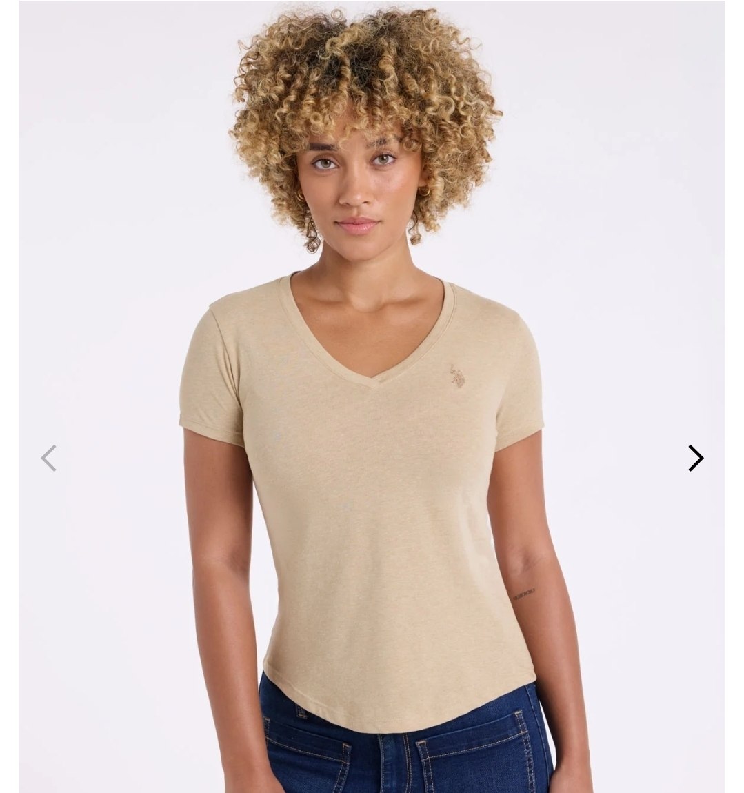 TONAL V-NECK T-SHIRT