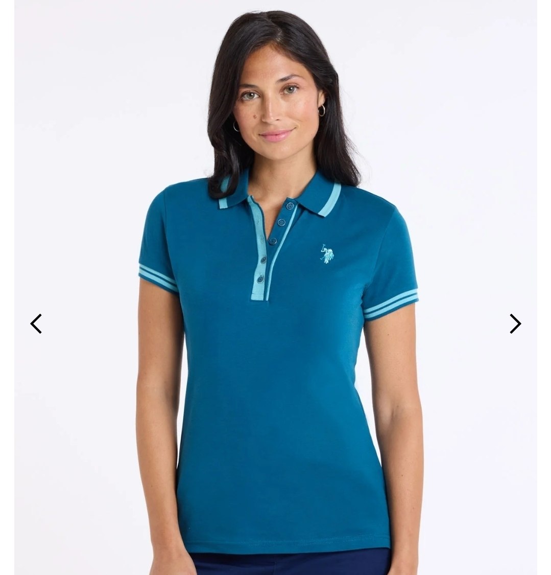 ENAMEL BUTTON TIPPED POLO SHIRT