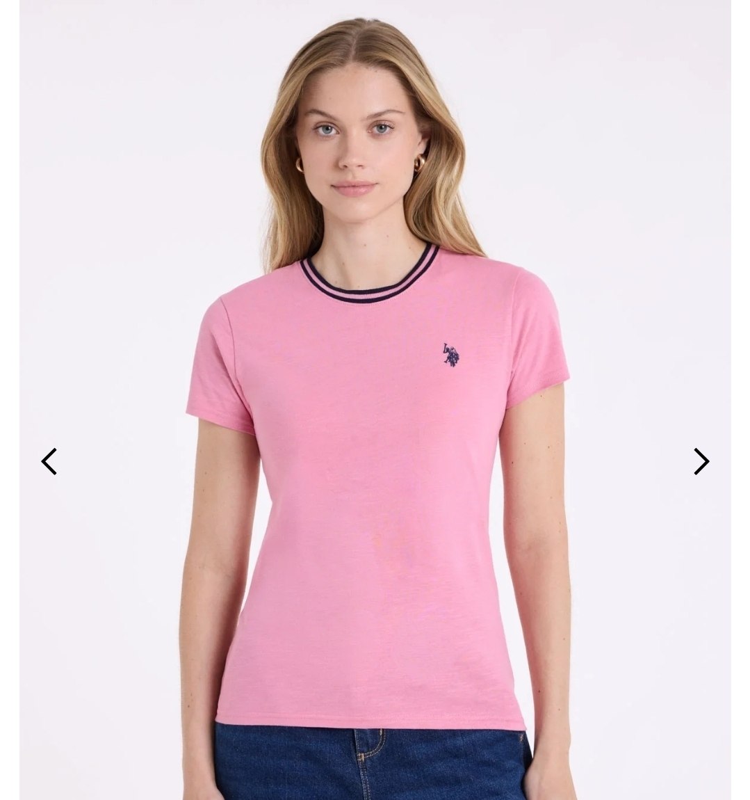 RINGER NECK TRIM T-SHIRT