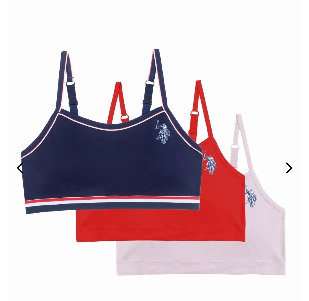 3PK SIG STRIPE SEAMLESS BRAS