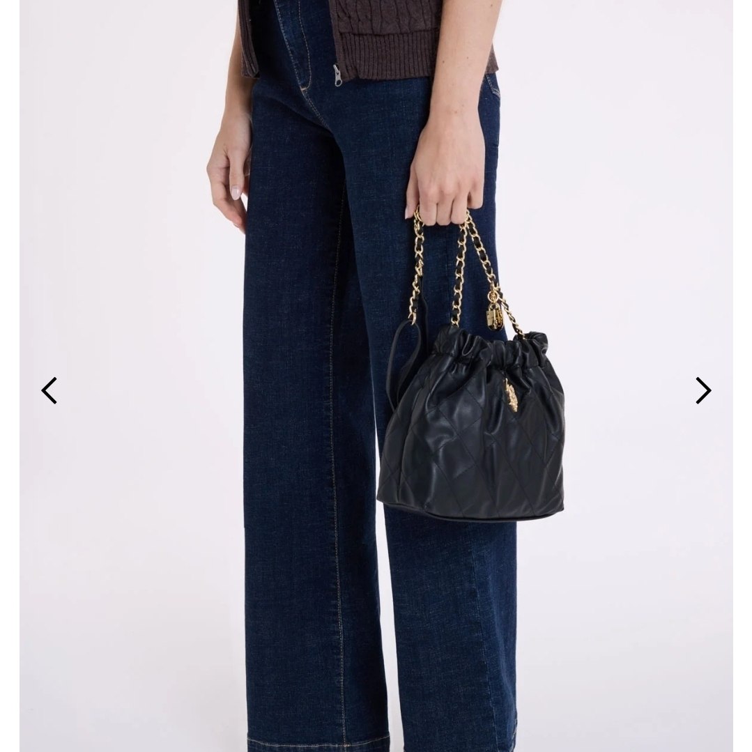 GOLDIE QUILTED LOCK CHAIN CROSSBODY