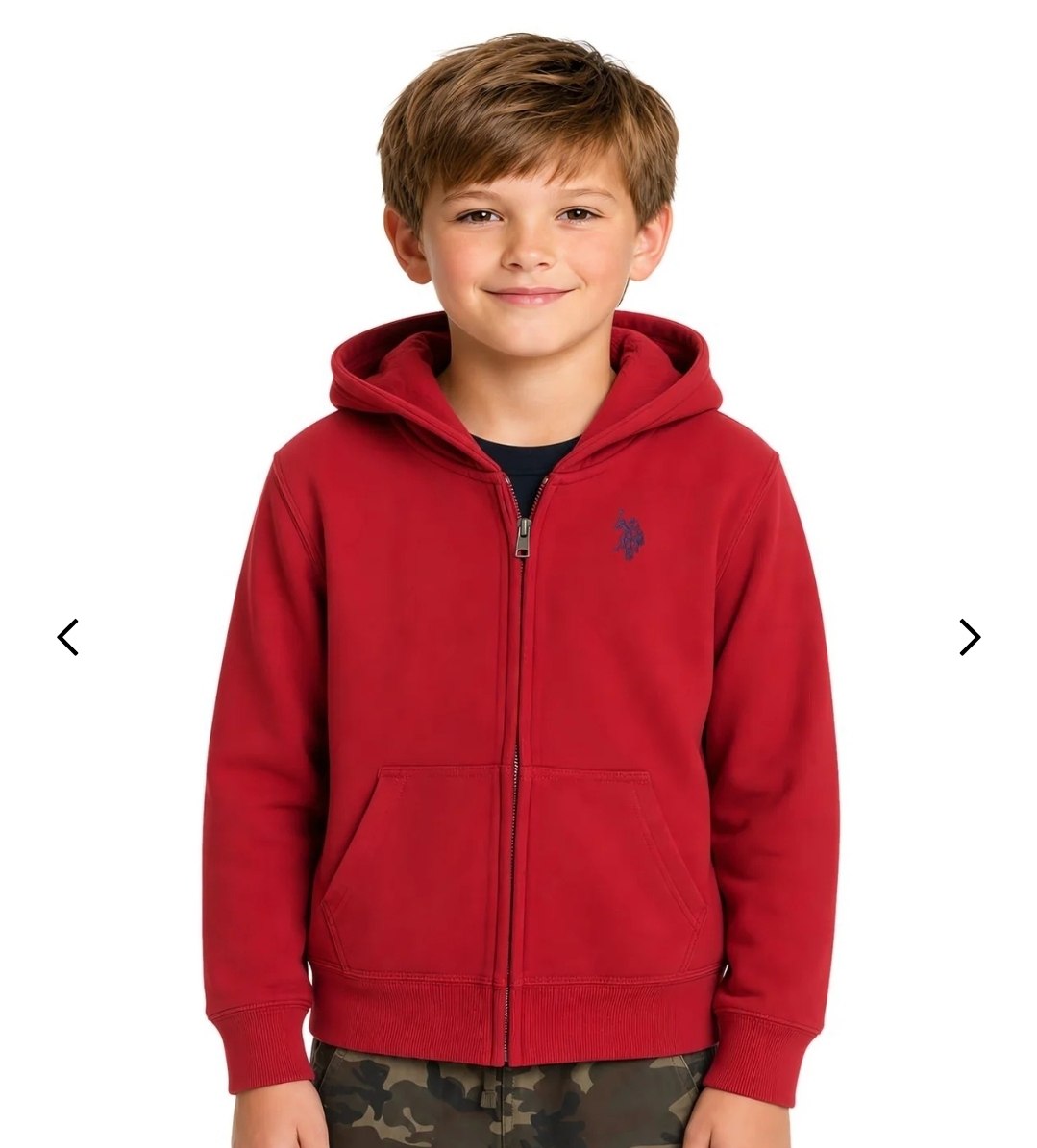 BOYS FLEECE ZIP UP HOODIE