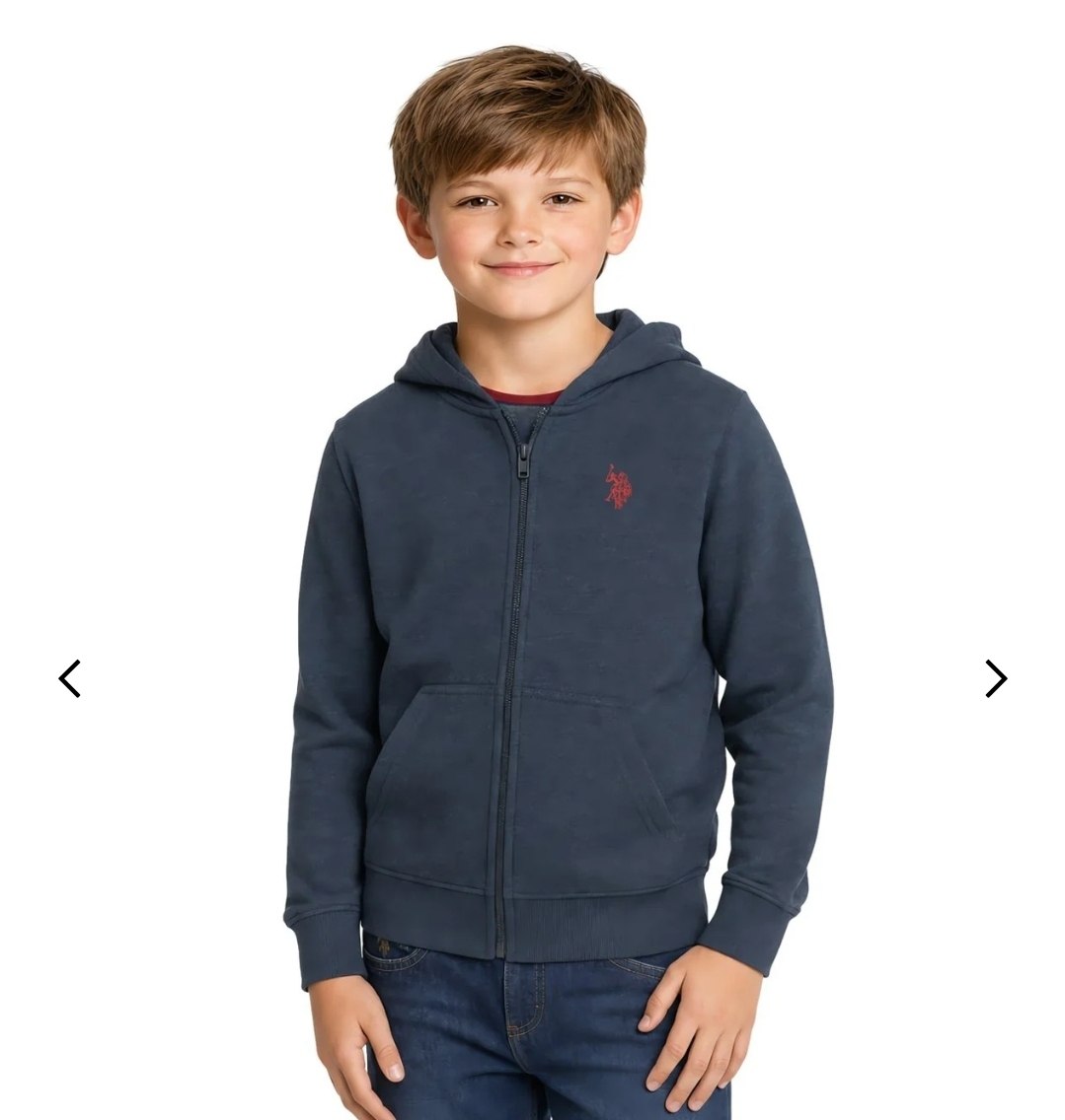 BOYS FLEECE ZIP UP HOODIE