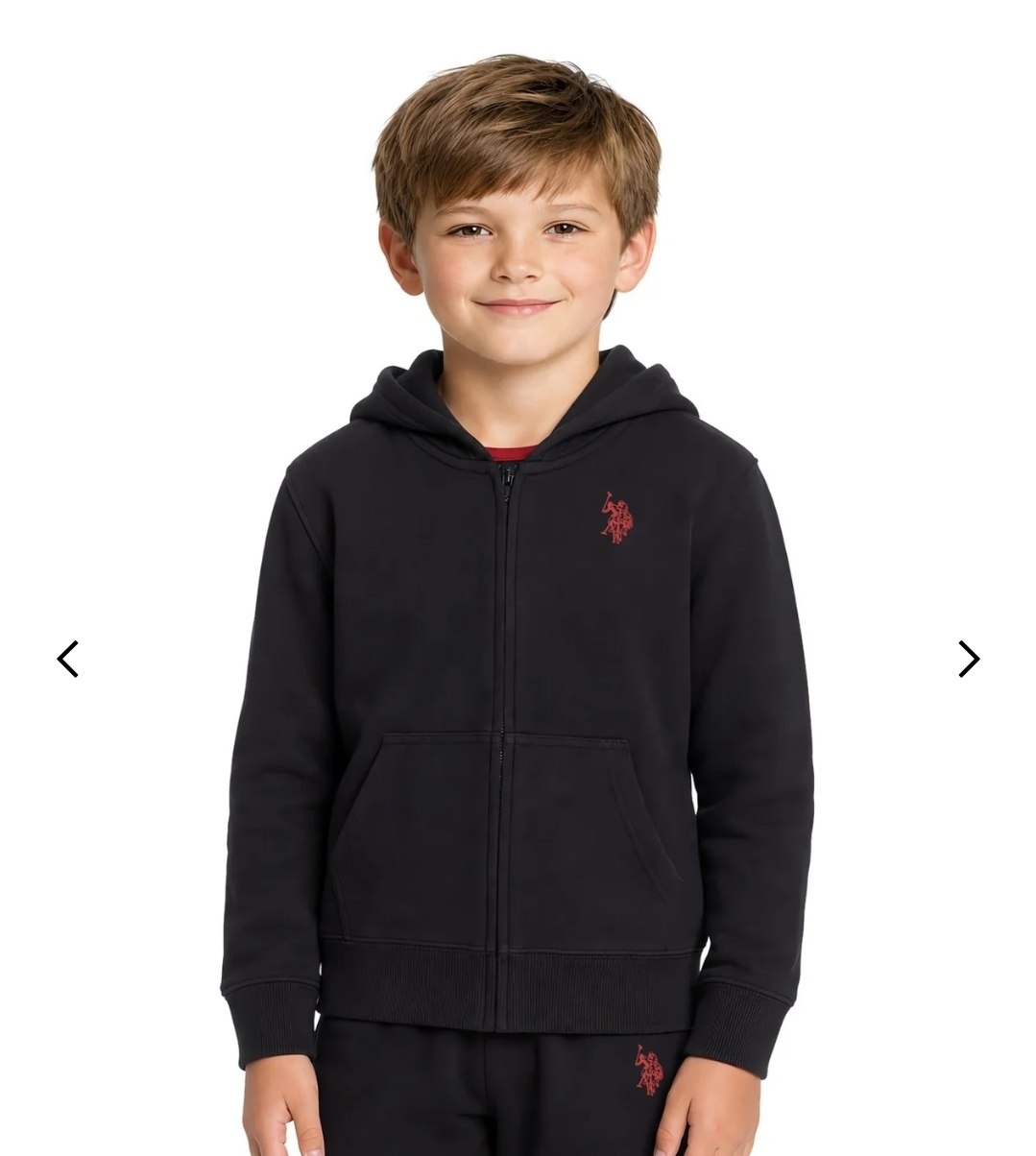 BOYS FLEECE ZIP UP HOODIE