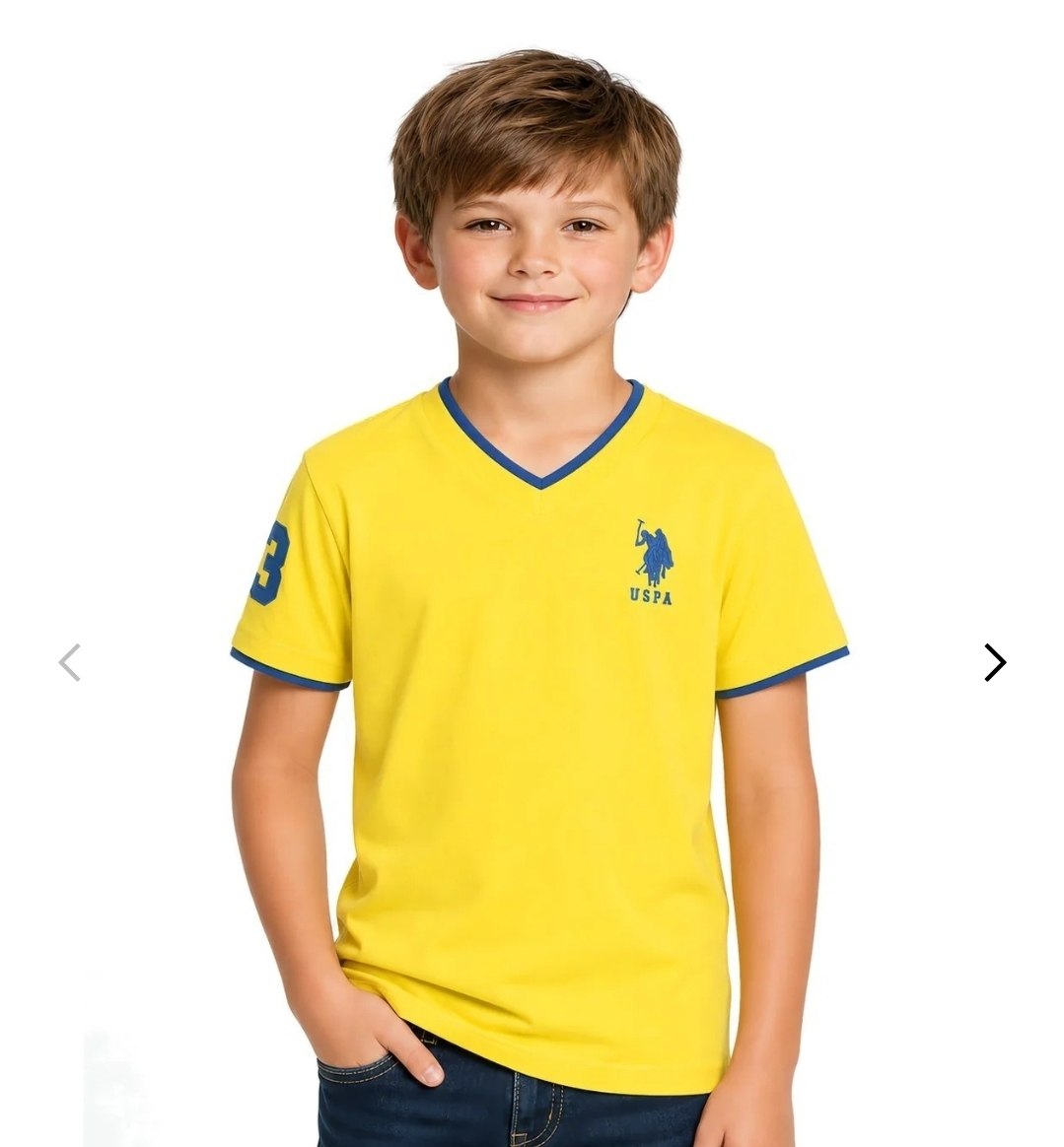 BOYS BASIC V-NECK T-SHIRT