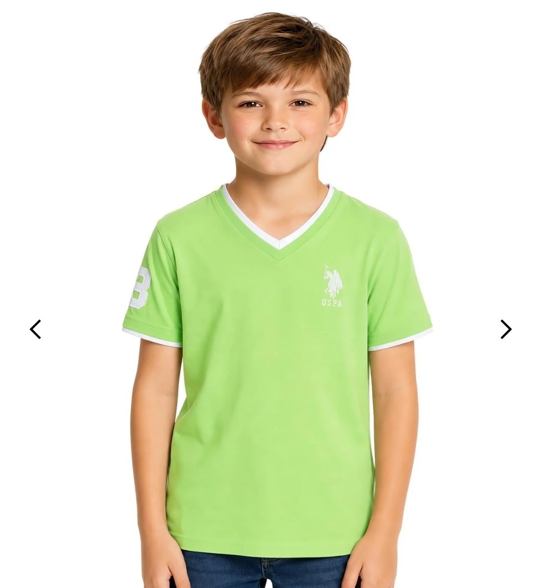 BOYS BASIC V-NECK T-SHIRT