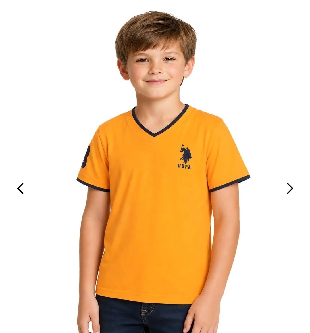 BOYS BASIC V-NECK T-SHIRT