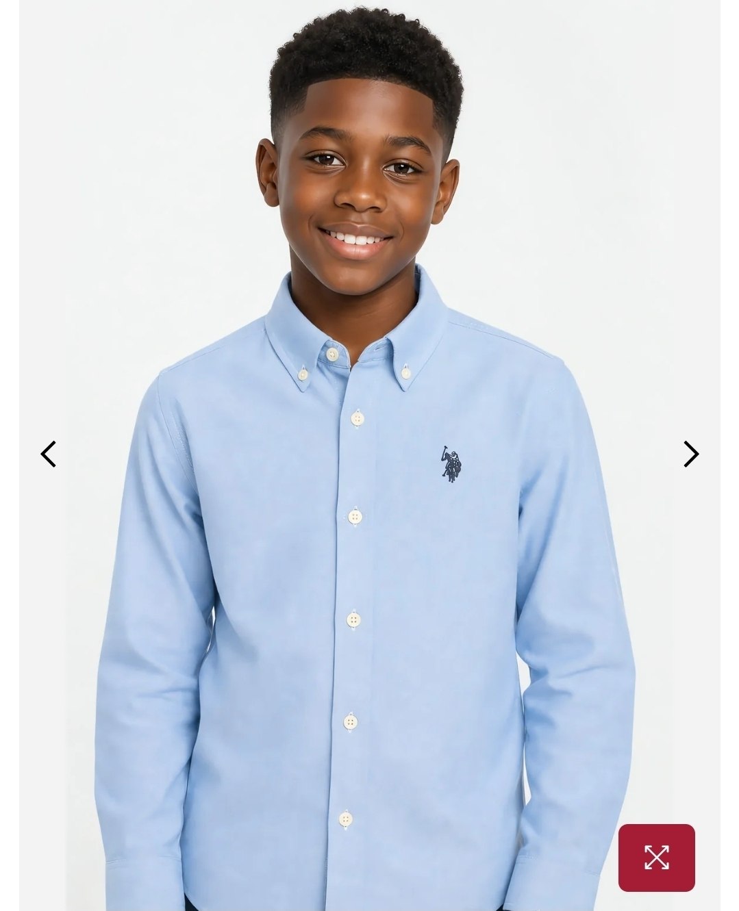 BOYS LONG SLEEVE OXFORD WOVEN SHIRT