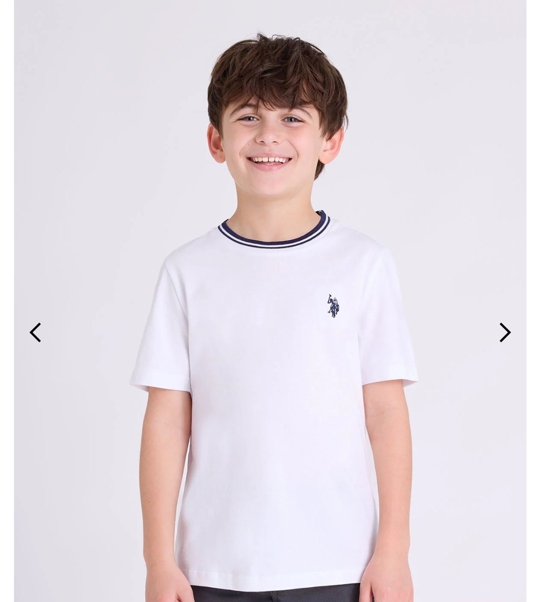 BOYS TIPPED CREW NECK T-SHIRT