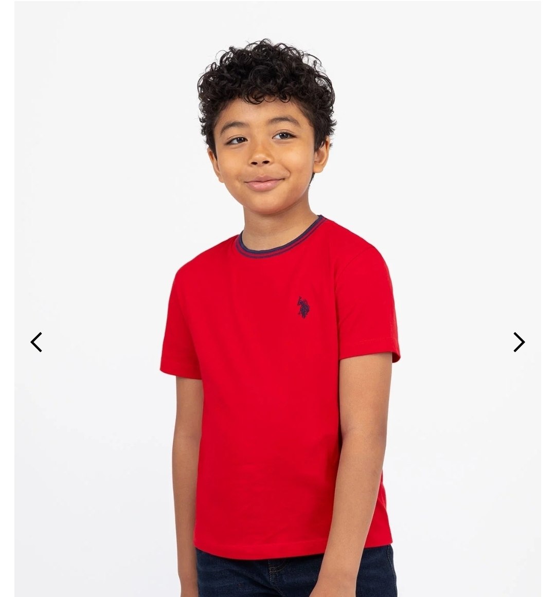 BOYS TIPPED CREW NECK T-SHIRT