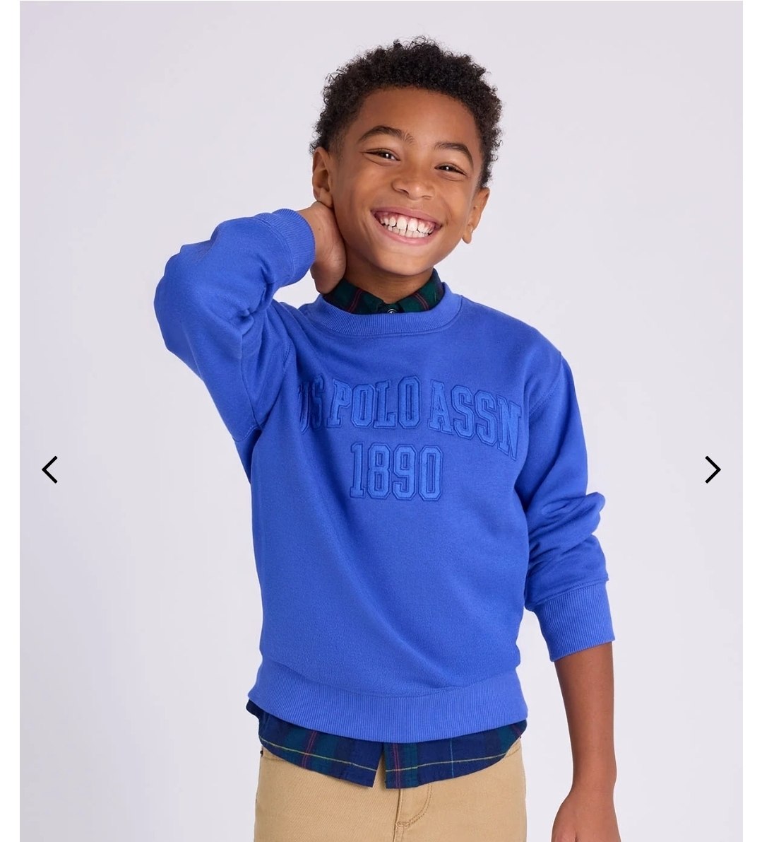 BOYS WORDMARK APPLIQUE FLEECE PULLOVER