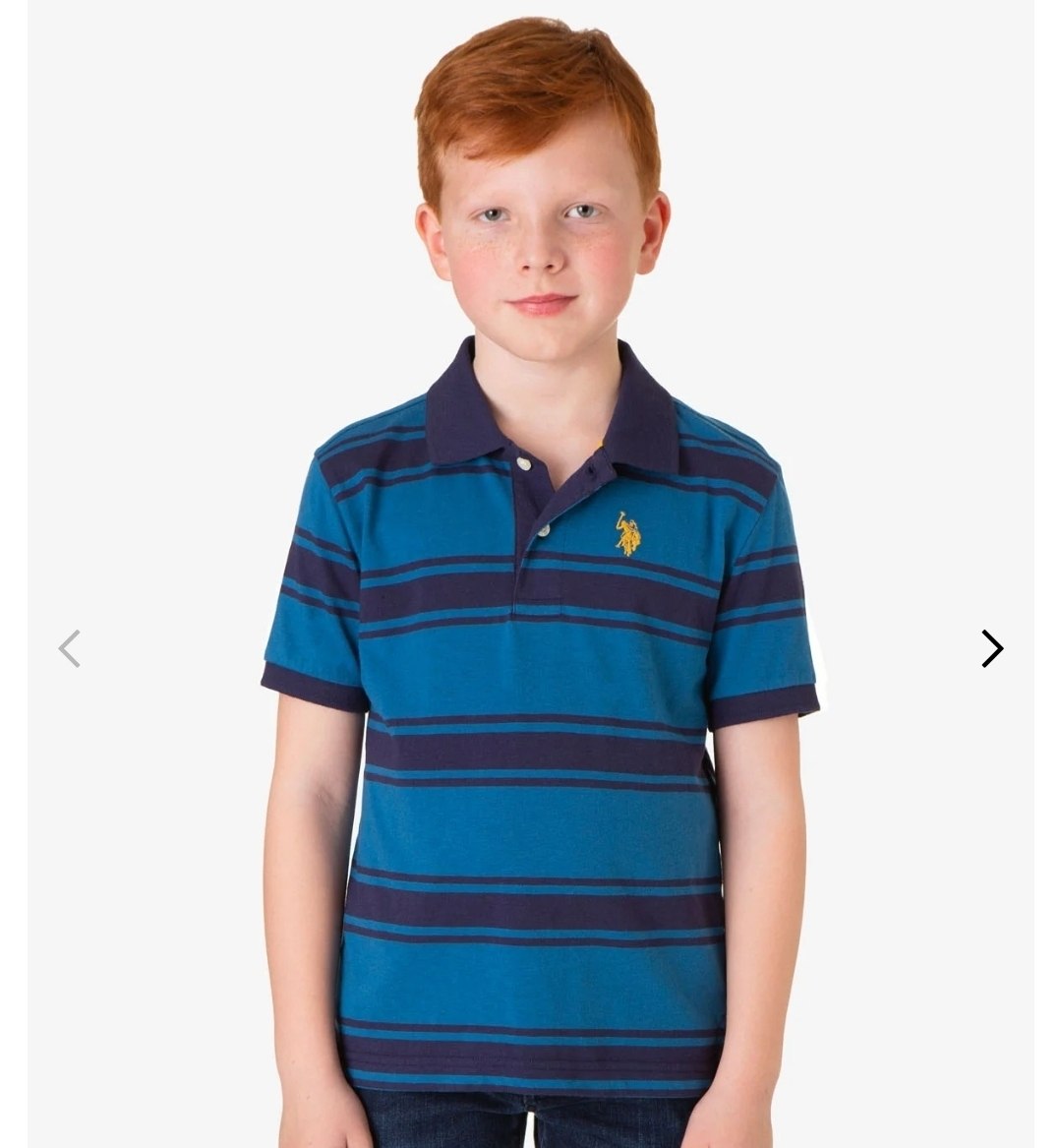 BOYS YARN DYE MULTI STRIPE POLO SHIRT