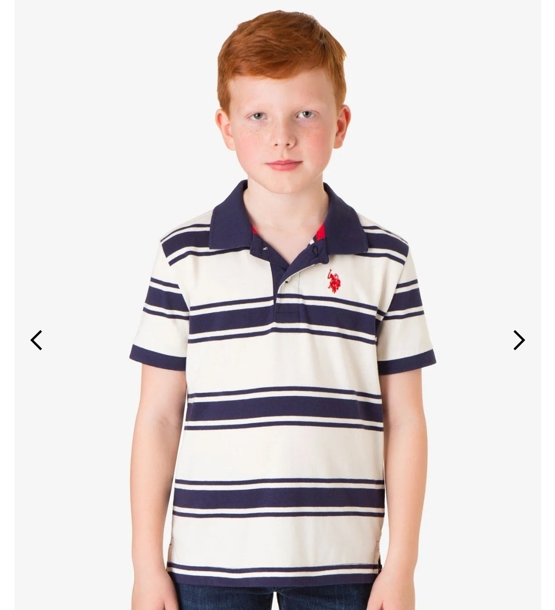BOYS YARN DYE MULTI STRIPE POLO SHIRT