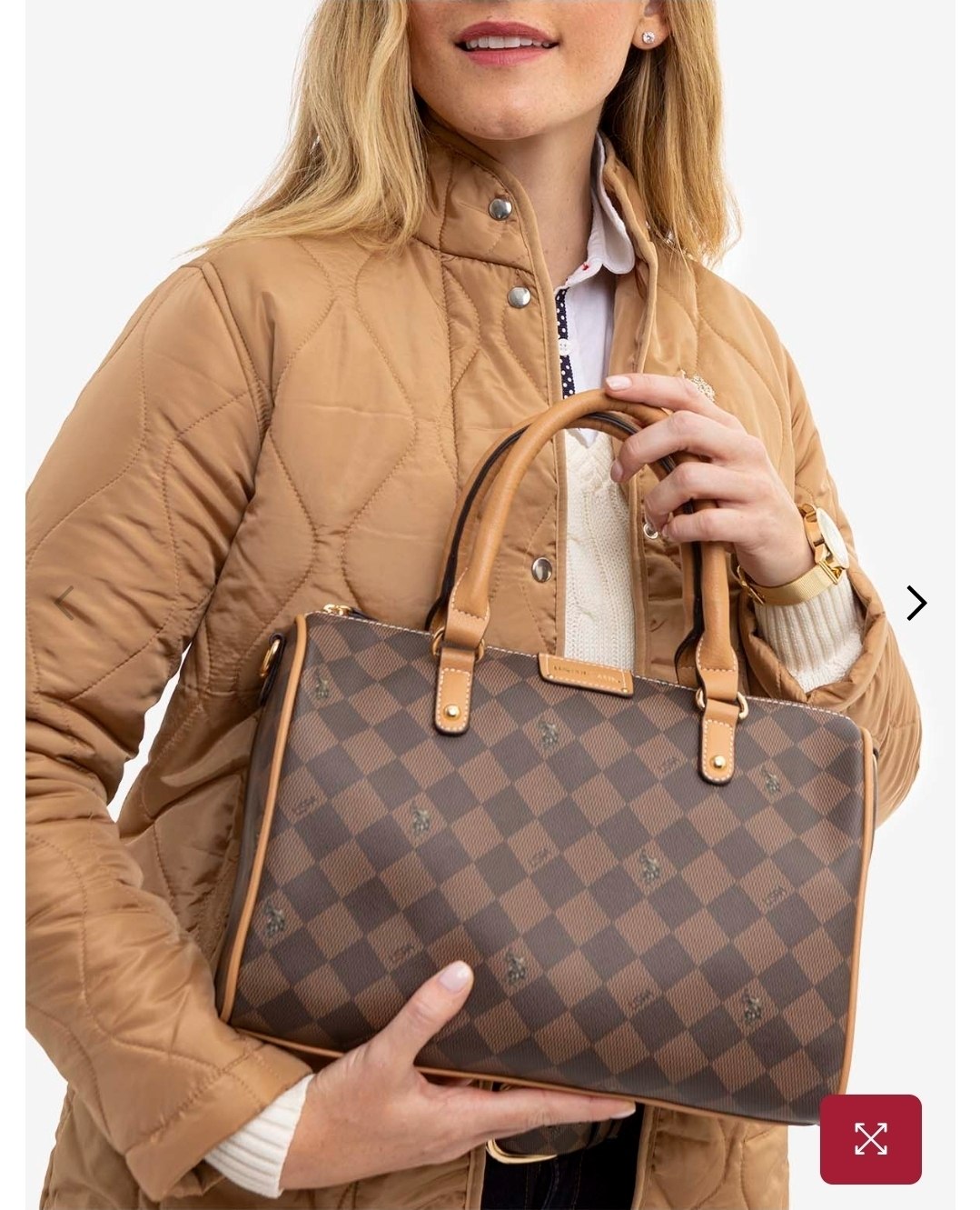 DIAMOND SIGNATURE SWIFTY SATCHEL BAG