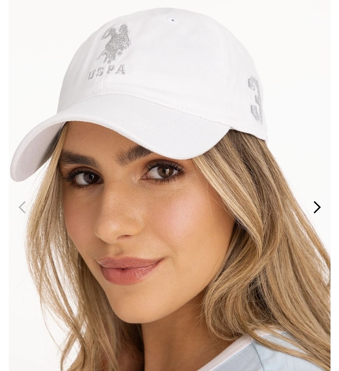 WOMENS TWILL CENTER LUREX LOGO HAT