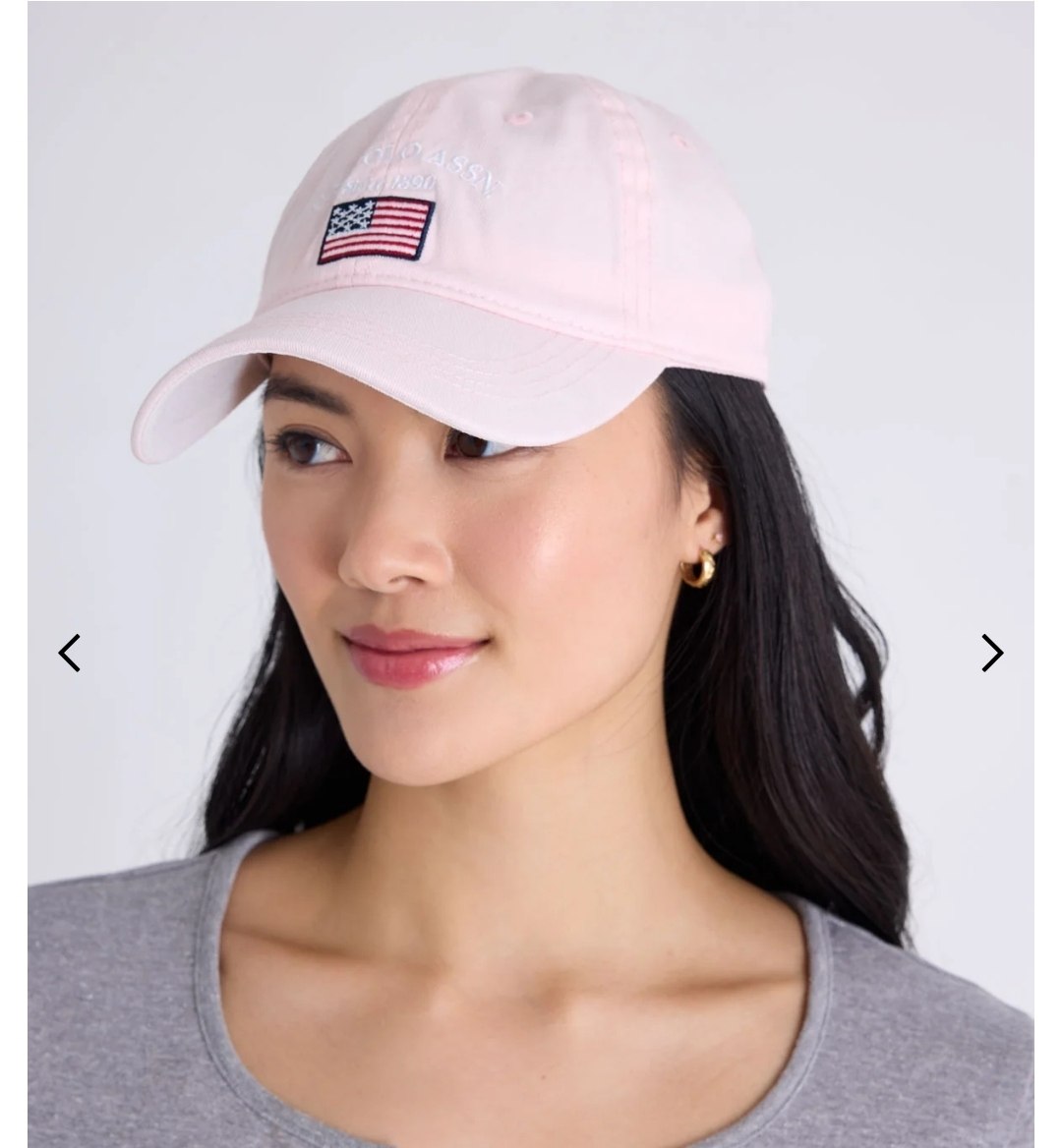 WOMENS EMBROIDERED FLAG HAT