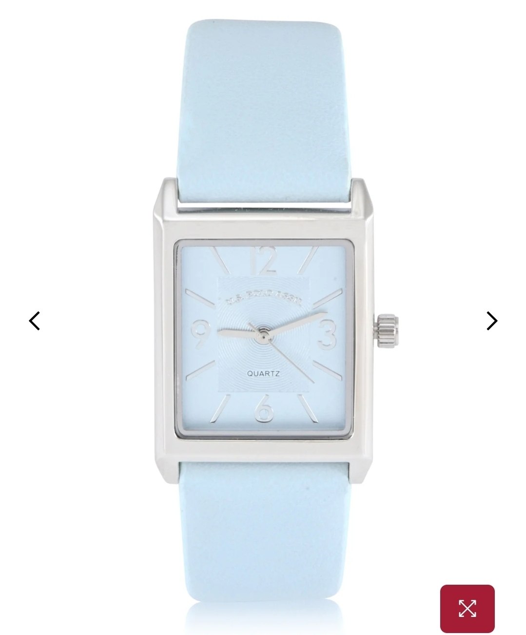 LADIES SLATE BLUE SQUARE WATCH
