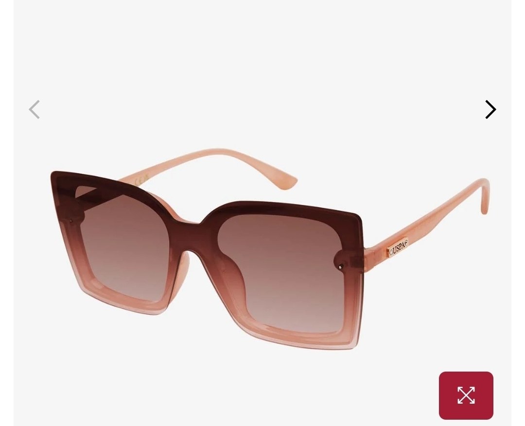 LADIES OVERSIZED SQUARE SHIELD SUNGLASSES