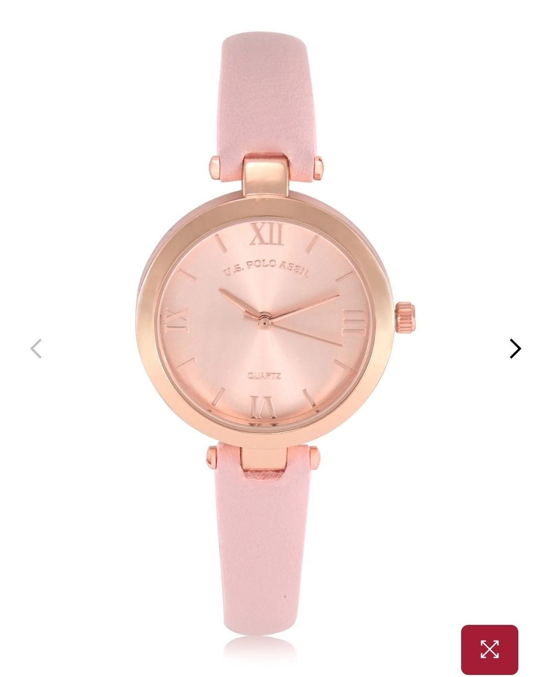 LADIES ROSE STRAP WATCH
