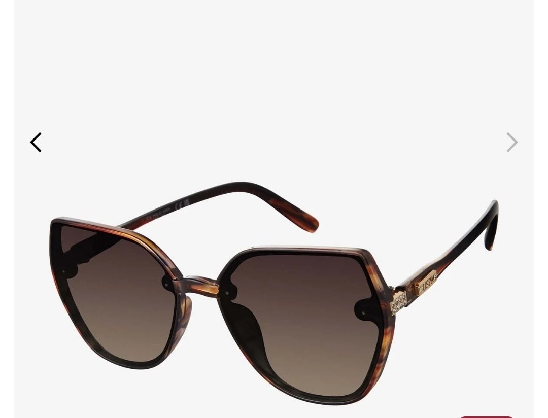 LADIES OVER-SIZED GEO SUNGLASSES