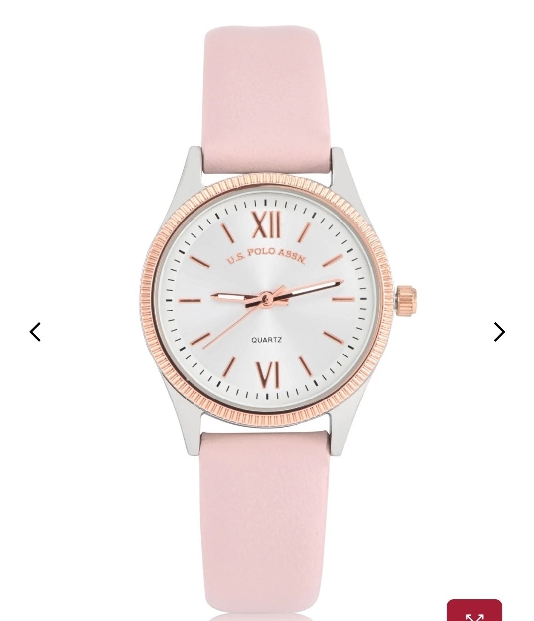 LADIES PINK STRAP WATCH